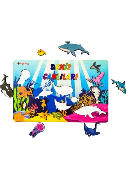 Katmanlı Çocuk Eğitici Oyuncak Bultak Yapboz Puzzle (25X40)