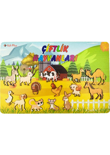 Katmanlı Çocuk Eğitici Oyuncak Bultak Yapboz Puzzle (25X40)