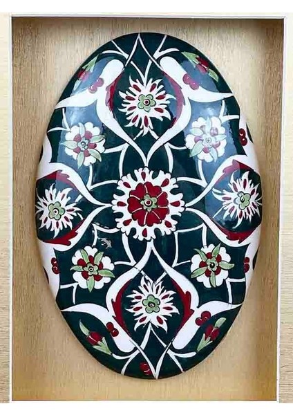 Ofis si Lotus Motifli Paspartulu Iznik Çini fiyatları