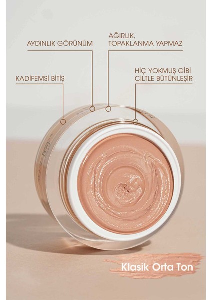 Kusursuz Ten (No Makeup Makeup) C Vitaminli Kapatıcı Fondöten Primer 30 Ml