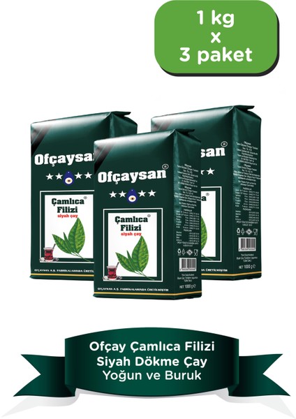 Çamlıca Filizi Çayı 1 kg x 3 Paket