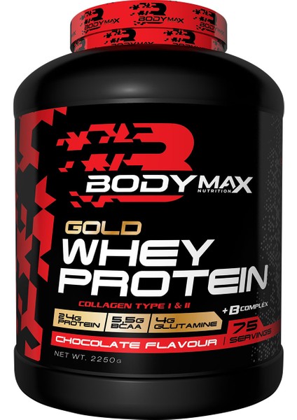Gold Whey Protein Tozu 2250 gr Çikolatalı + Bcaamax Bcaa 585 gr Karpuzlu + Shaker Hediyeli
