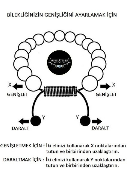 Gold Hematit Doğal Taş Bileklik