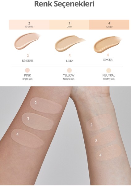 Yoğun Kapatıcılık Sağlayan Fondöten CLIO Kill Cover Founwear Foundation Spf30 PA+++ (3 Linen)