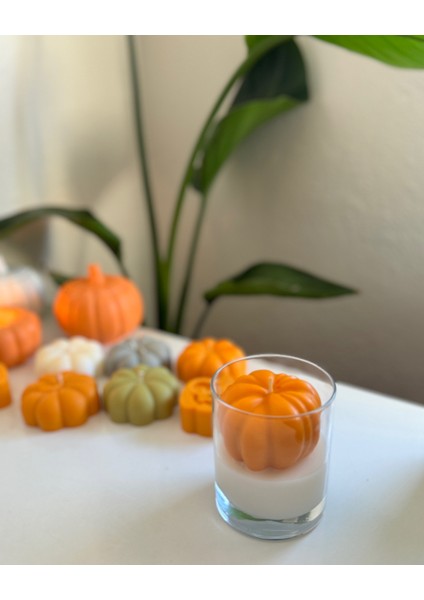 Halloween Pumpkin Candle / Vegan Mum fırsatları