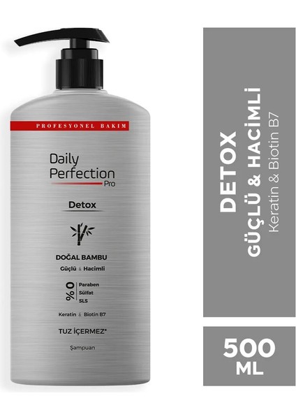 Detox Şampuanı - Doğal Bambu 500 ml