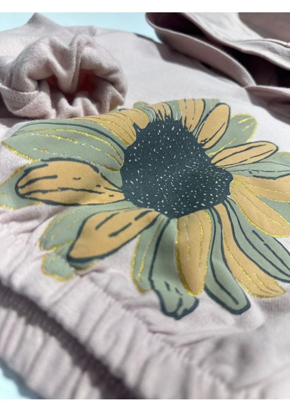 Papatya Baskılı Kapüşonlu Sweatshirt Kız Çocuk 3/9 Yaş fiyatları