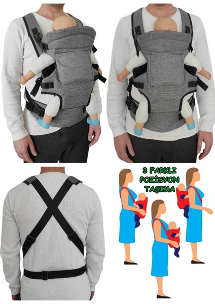 Ergonomik Lüx Bebek Kangurusu - Çift yönlü Bebek Taşıma Kanguru