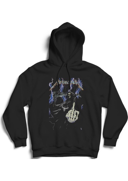 Metallica, F * C K, Rock Metal Müzik Grubu Pamuklu Kapüşonlu Sweatshirt Hoodie