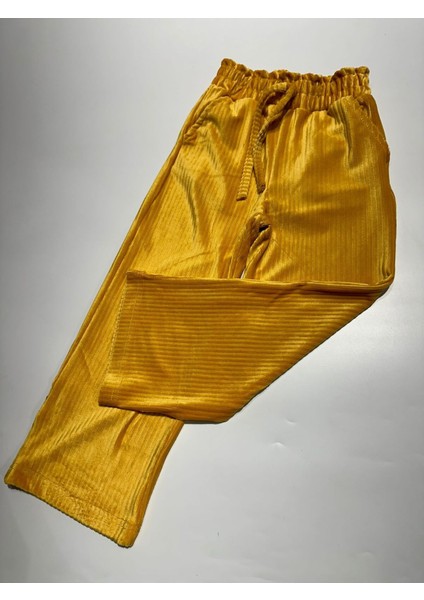 Wide Leg Cepli Kadife Kız Çocuk Pantalon fiyatları