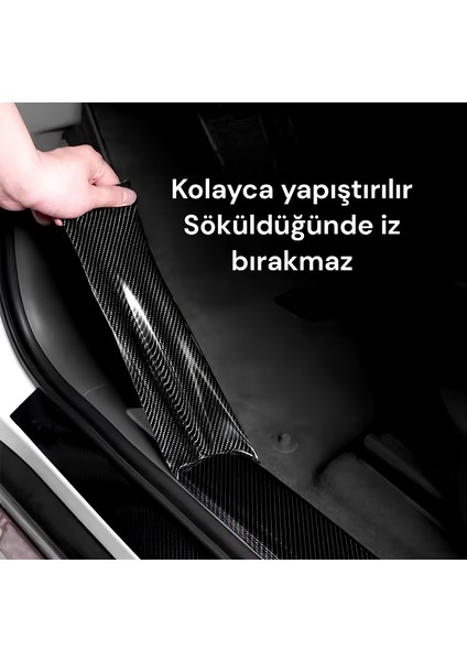 6d Kapı Eşiği Bagaj Altı Kapı Direği Şerit Folyo Boyut: 10Cm X 3 Metre