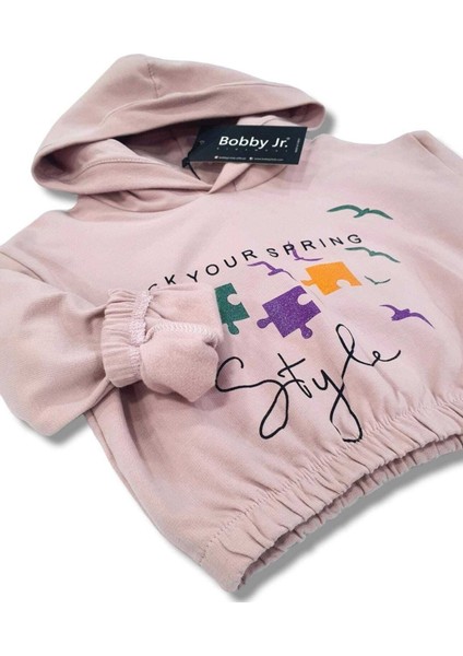 Stle Sim Baskılı Oversize 3/9 Yaş Kız Çocuk Sweatshirt fiyatları