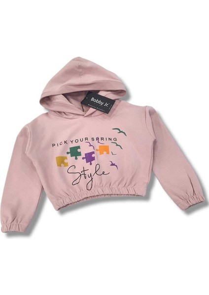 Stle Sim Baskılı Oversize 3/9 Yaş Kız Çocuk Sweatshirt modelleri