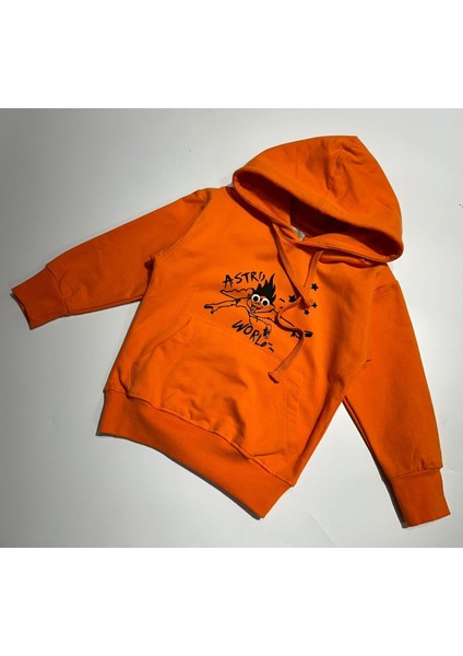 Look Mom I Can Fly Yazılı Ön ve Arka Emprime Baskılı Oversize Sweatshirt 3/9 Yaş modelleri