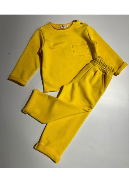 Patlı Cepli Sweatshirt Pantalon Takım 1/5 Yaş Unisex fiyatları