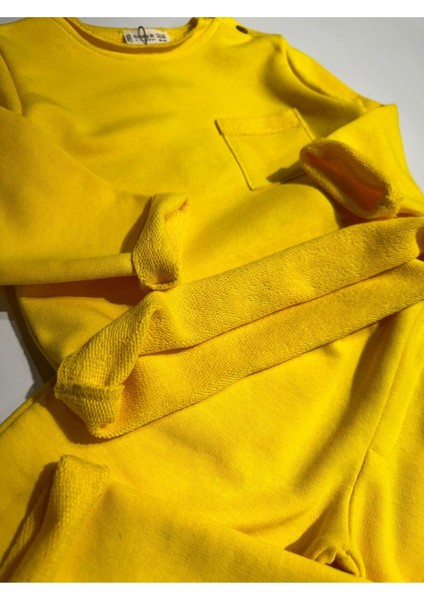 Patlı Cepli Sweatshirt Pantalon Takım 1/5 Yaş Unisex fırsatları