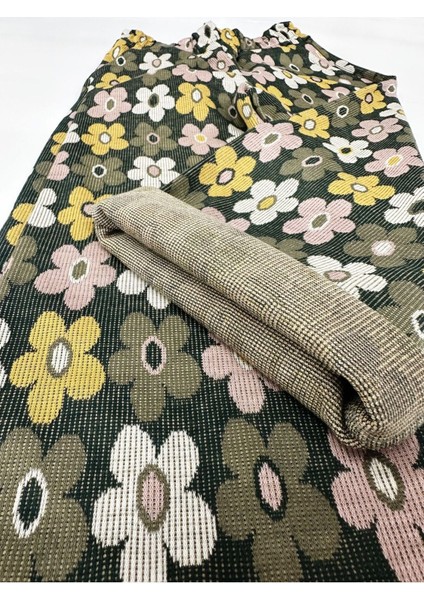 Papaya Desenli Wide Leg Kesim Alt modelleri