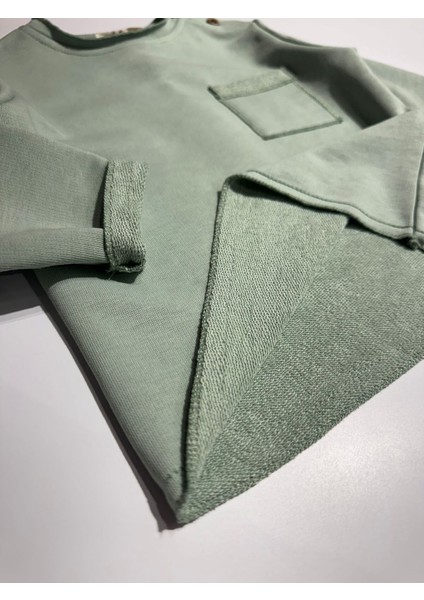 Patlı Cepli Sweatshirt Pantalon Takım 1/5 Yaş Unisex indirimleri