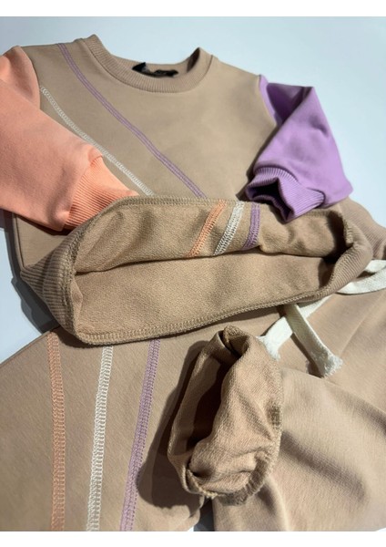 Karyoka Dikişli Kolu Parça Dikişli 6 Ay 3 Yaş Yaş Sweatshirt Pantalon Kız Çocuk Takım fiyatları