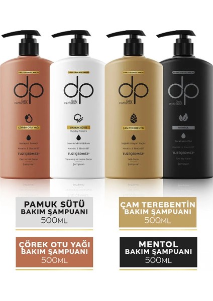 Daily Perfectıon Şampuan Seti 4 x 500 ml