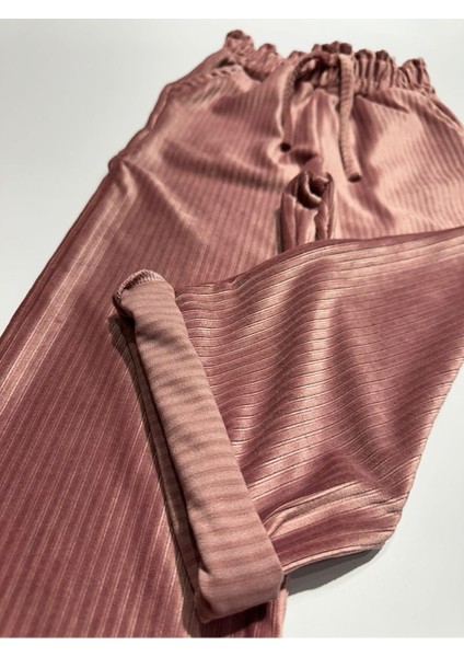 Wide Leg Cepli Kadife Kız Çocuk Pantalon fiyatları