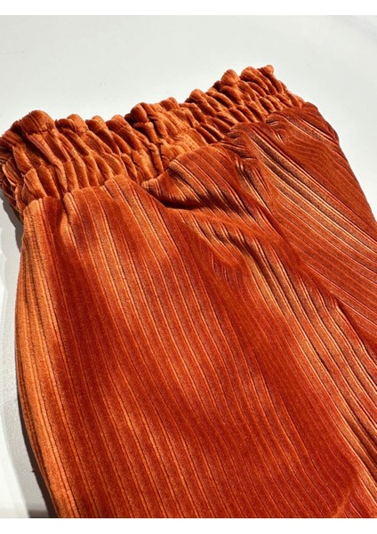 Wide Leg Cepli Kadife Kız Çocuk Pantalon indirimleri