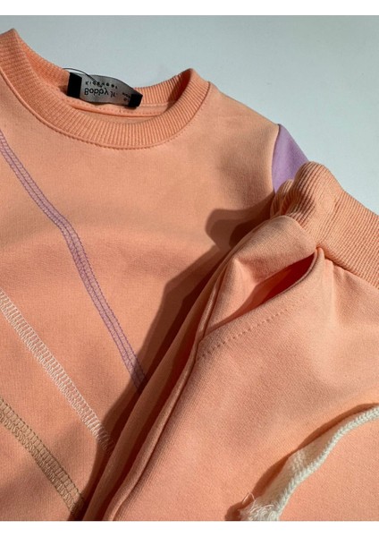 Karyoka Dikişli Kolu Parça Dikişli 6 Ay 3 Yaş Yaş Sweatshirt Pantalon Kız Çocuk Takım modelleri