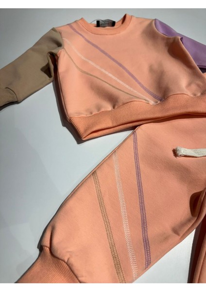 Karyoka Dikişli Kolu Parça Dikişli 6 Ay 3 Yaş Yaş Sweatshirt Pantalon Kız Çocuk Takım fırsatları