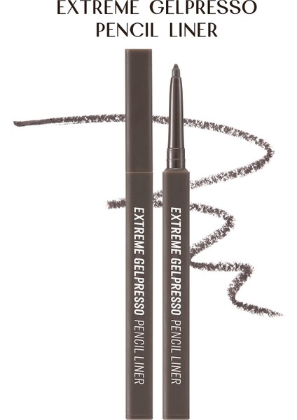 Suya Dayanıklı, Gün Boyu Kalıcı Kalem Eyeliner CLIO Extreme Gelpresso Pencil Liner (04 Gray Brown)