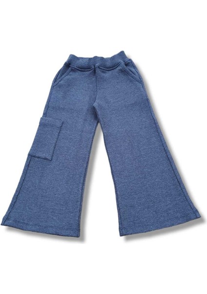 Yandan Cepli Wid Leg Kaşkorse Kız Çocuk Pantolon