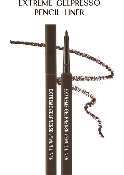 Suya Dayanıklı, Gün Boyu Kalıcı Kalem Eyeliner CLIO Extreme Gelpresso Pencil Liner (01 Black Brown)