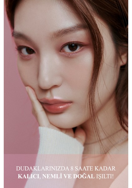 Işıltılı Renklerde, Nemlendirici, Uzun Süre Kalıcı Tint CLIO Dewy Syrup Tint (04 Peachy Spring)