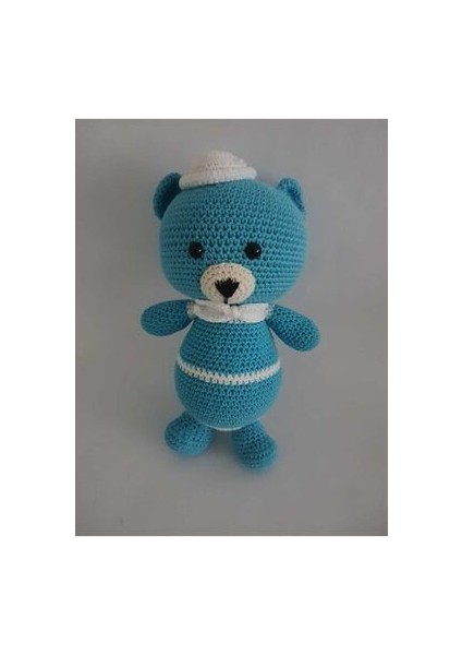 Amigurumi Bebek Seti- Sevimli Ayıcık- Uyku Arkadaşı, Çıngırak, 2'li Set. Mavi fiyatları