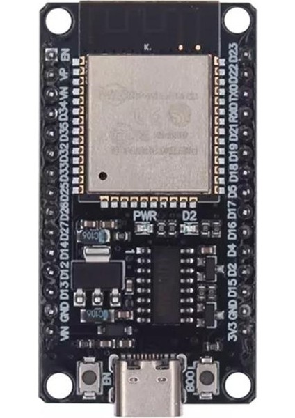 ESP-WROOM-32 WiFi Bluetooth Geliştirme Kartı (CH340 - 30 Pin - Type-C)