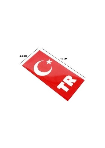 Tr Plaka Etiketi 2'li Damla Kırmızı Sticker Plaka Arması fiyatları