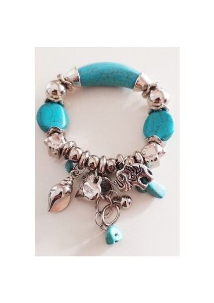 Turkuaz ,şans ,mutluluk,sağlık Bilekliği