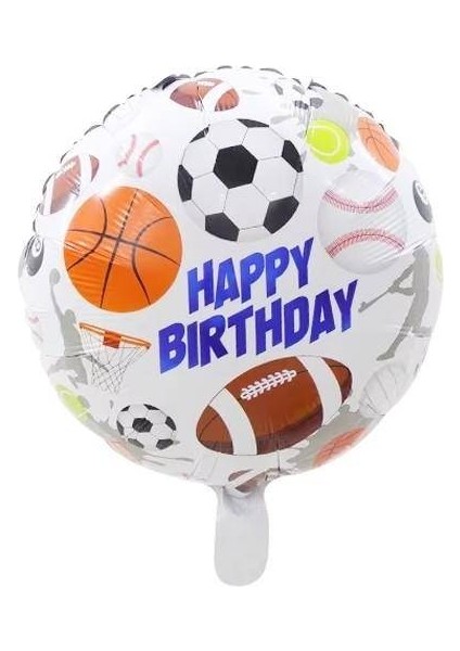 Spor Futbol Basketbol Voleybol Folyo Balon (45 Cm)