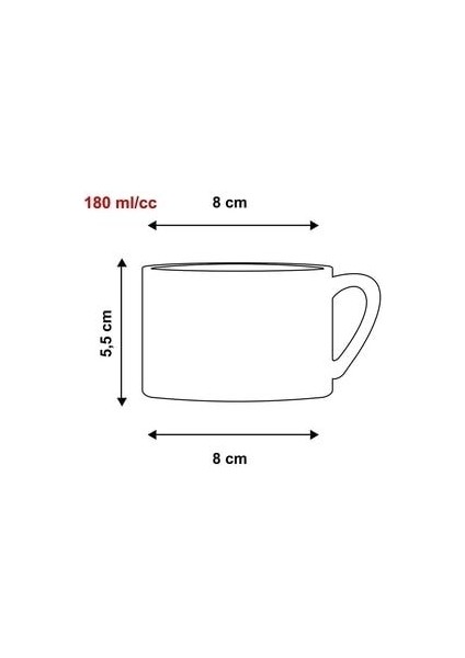 Duble Türk Kahvesi Fincanı & Espresso Çünkü Canımın Keyfi Öyle Istedi Motto 180 ml