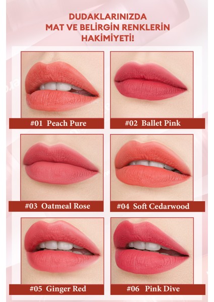 Mat Bitişli, Dolgun ve Pürüzsüz Görünüm Sunan Tint PERIPERA Ink Mood Matte Tint (13 Mauve Pong)