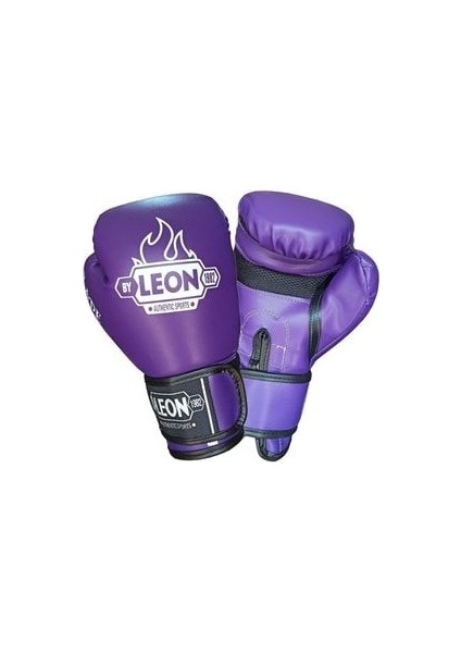 Suni Deri Boks Eldiveni Güçlü Koruma Amaçlı Mor Renkli Spor Ekipmanı