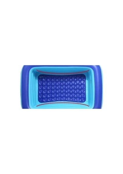 Şişme Havuz 3 Tabanlı Dikdörtgen Havuz Çocuk Şişme Havuzu 130X90X48CM Pompalı