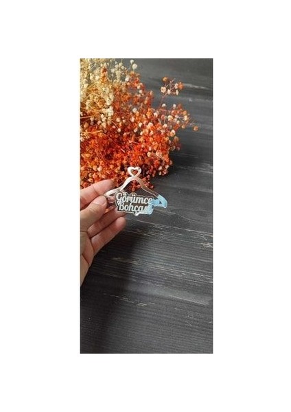 Pleksi Görümce Bohçası Yazısı Gümüş(1 Adet)