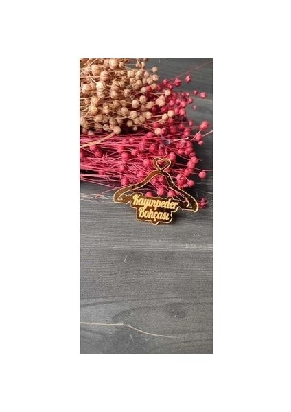 Pleksi Kayınpeder Bohçası Yazısı Gold 1 Adet