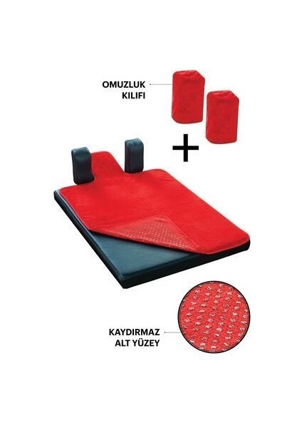 Kırmızı Pilates Reformer Havlusu Omuzluk Kılıfı, Kaydırmaz Reformer Mat Towel fiyatları