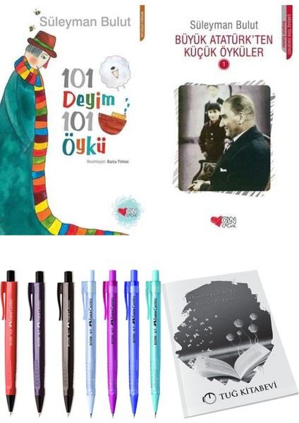 Büyük Atatürk'ten Küçük Öyküler ve 101 Deyim 101 Öykü Süleyman Bulut 2li Set