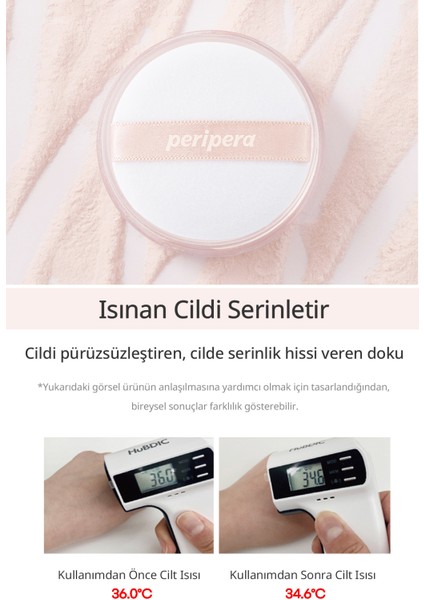 Cilde Serin Nem Etkisi Veren Transparan Pudra PERIPERA Oil Capture Cooling Powder