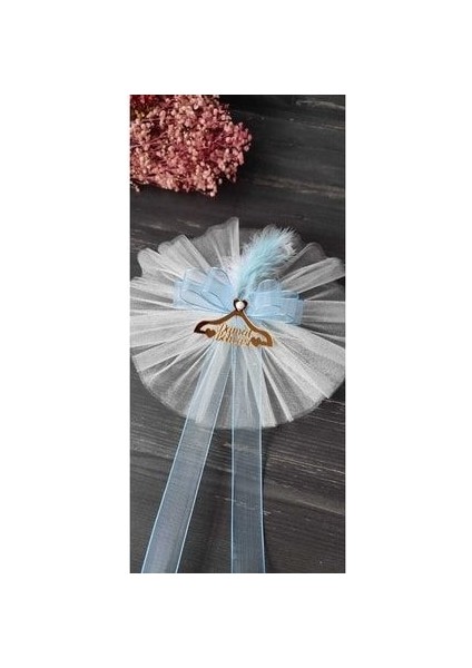 Pleksi Damat Bohçası Yazısı Bohça Süsü Tüllü ( 1 Adet)