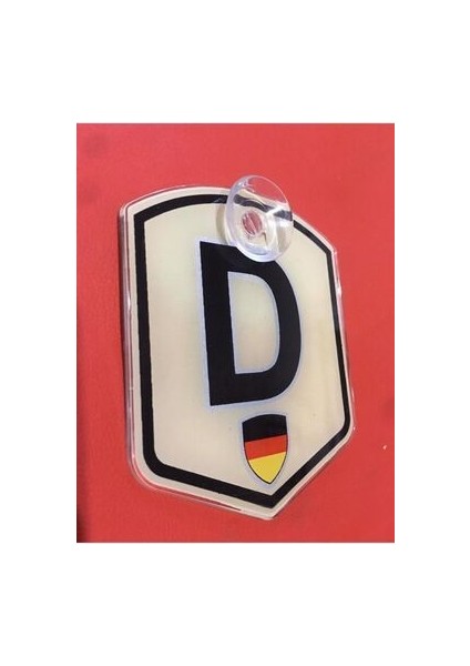 Almanya D Pleksi Arma - Vantuzlu D Arma -Pleksi D Arma Sticker Vantuzlu