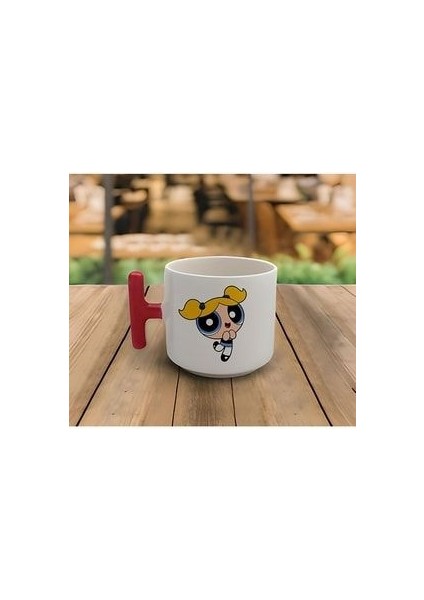 Latte & Espresso Powerpuff Girls Bubbles Kırmızı T Kulp Kupa 200 ml