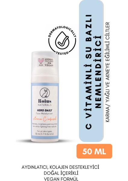 Hero Daily C Vitaminli Yüz Nemlendiricisi